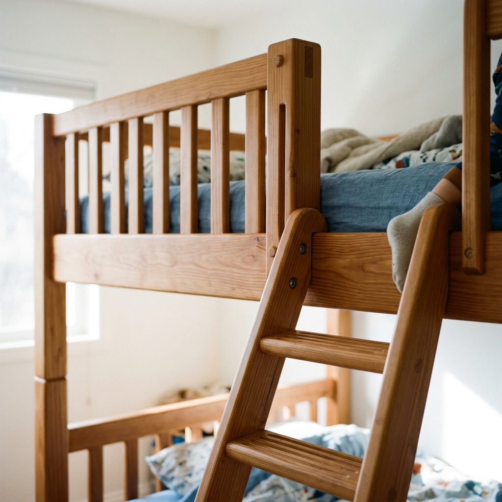 LITTLE DREAMER Bunk Bed Guardrail and Ladder Rung Detail