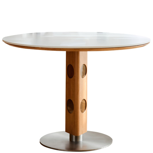 Scandinavian Cherry Wood Round Dining Table TIMELESS - view 2