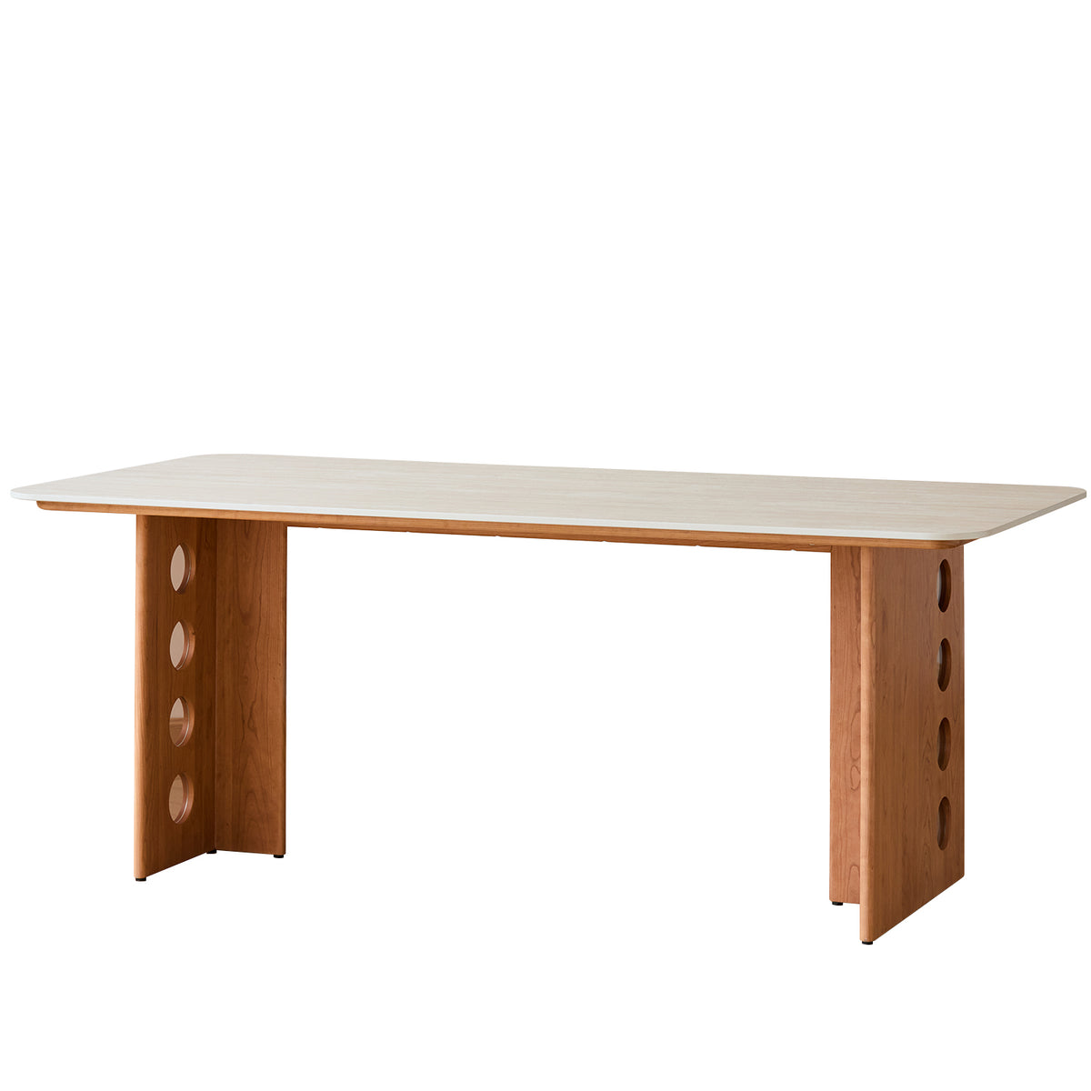 Scandinavian Cherry Wood Sintered Stone Dining Table TIMELESS - L1600*W850*H750mm