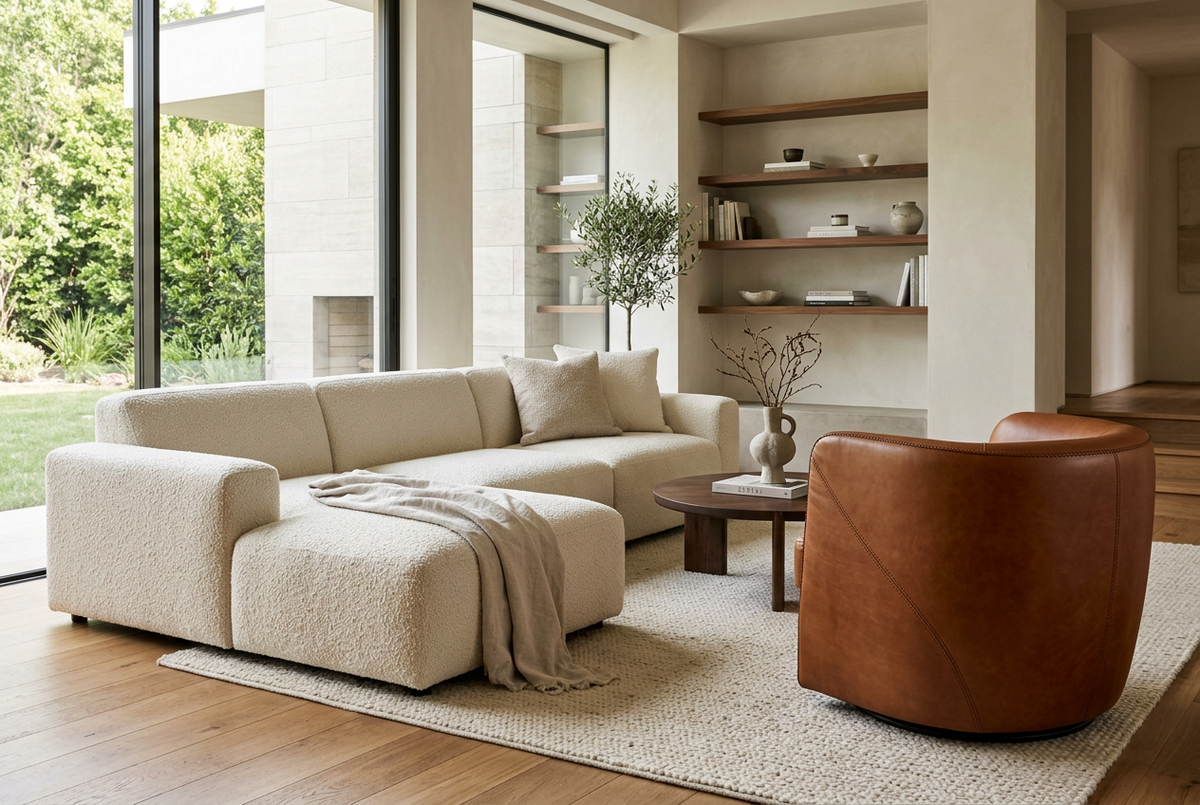Fabric vs. Leather: A Guide to Modern Living Room Upholstery
