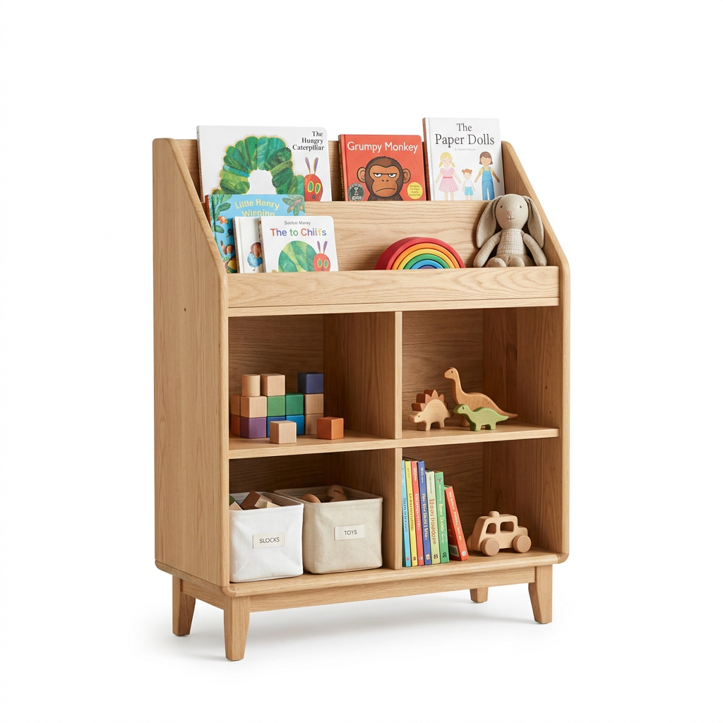 Kids Storage Pure White Background