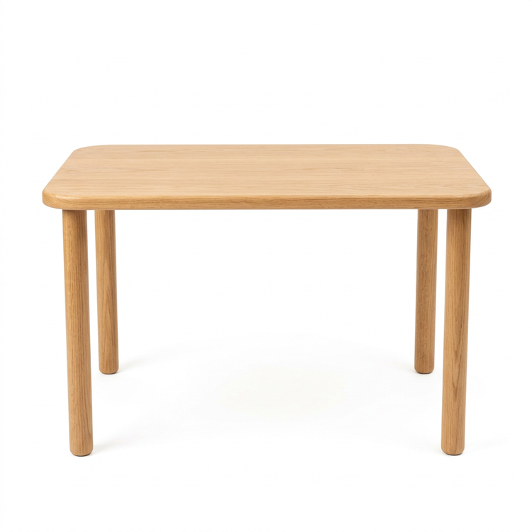 Kids Table 100% Solid White Background