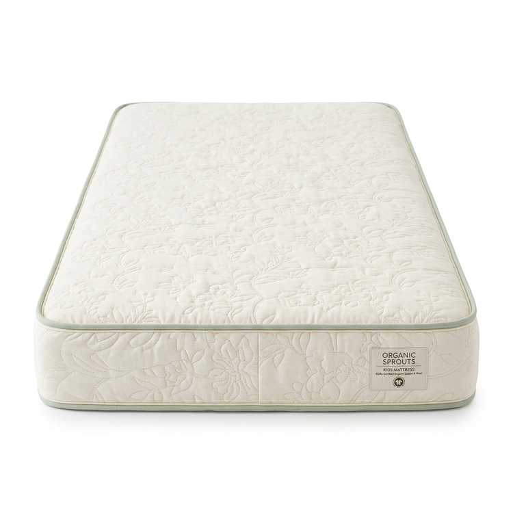 Kids Mattress Pure White Background