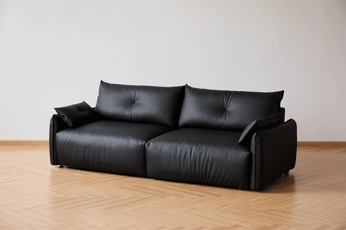 Modern genuine leather electric recliner 2 seater sofa detail 13.