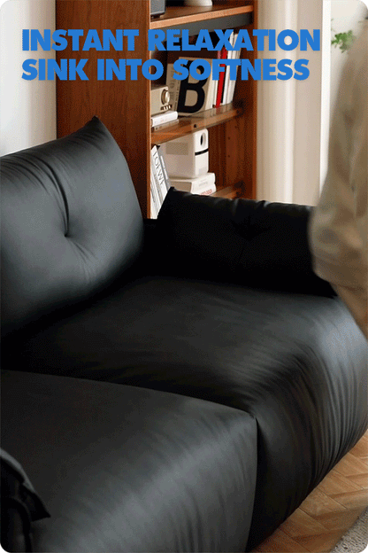 Modern genuine leather electric recliner 2 seater sofa detail 9.