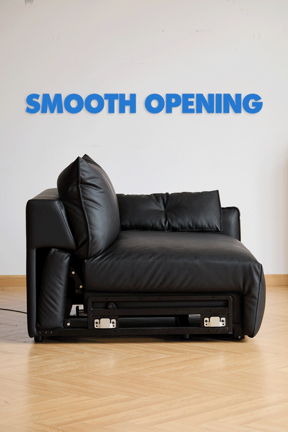 Modern genuine leather electric recliner 2 seater sofa detail 12.