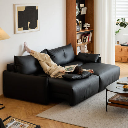 Modern genuine leather electric recliner 2 seater sofa conceptual design.