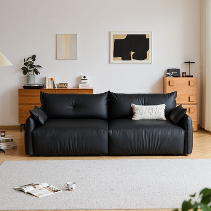 Modern genuine leather electric recliner 2 seater sofa detail 1.