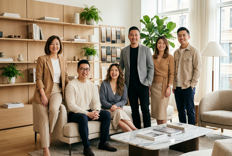 Chinese Furniture Sales & Advisory Team Group Portrait