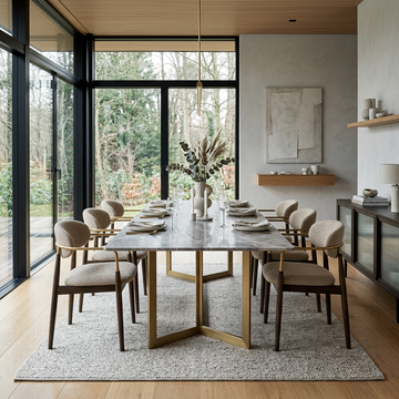 AURELIA Modern Luxury Sintered Stone Rectangular Dining Table