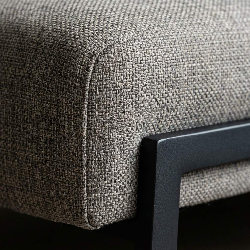 HAVEN Loveseat - Linen Texture and Stitching Detail