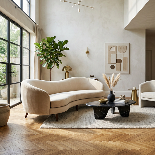 ELYSIA 3-Seater Sofa - Contemporary Living Room Scene