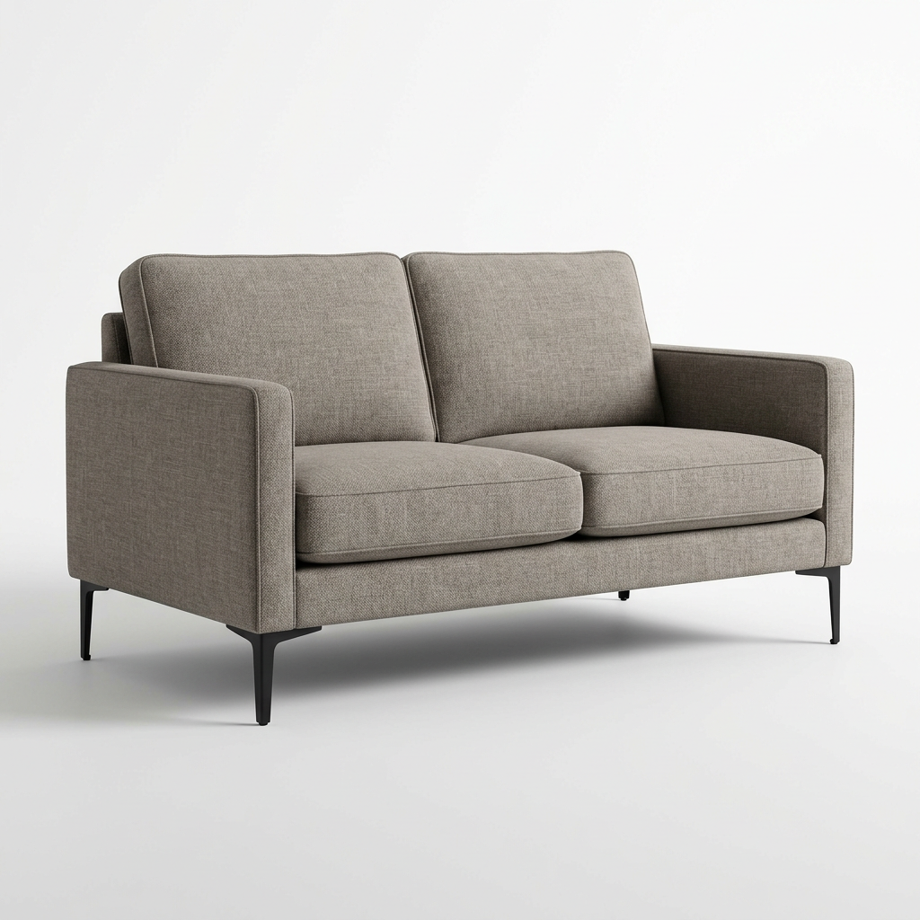 HAVEN Modern Minimalist 2-Seater Loveseat - Studio View