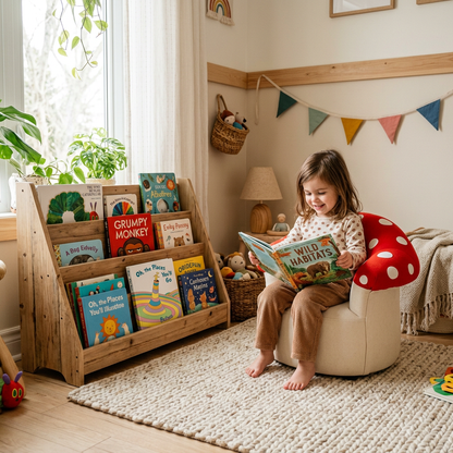 MUSHROOM Kids Armchair Nursery Reading Corner Lifestyle View