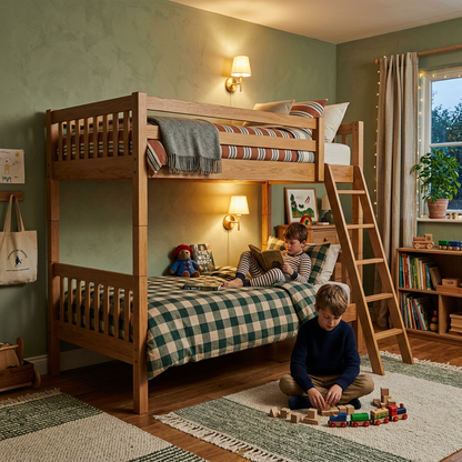 LITTLE DREAMER Bunk Bed Shared Kids Bedroom Lifestyle Setting
