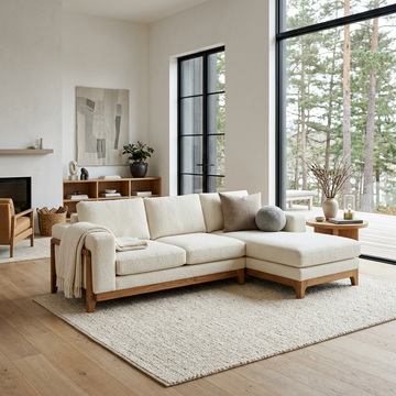NORDIC Modular L-Shaped Sectional Sofa with Chaise