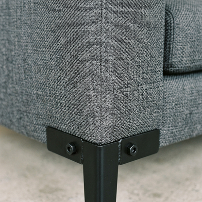 ARCADIA Sofa - Slate Grey Woven Fabric Detail