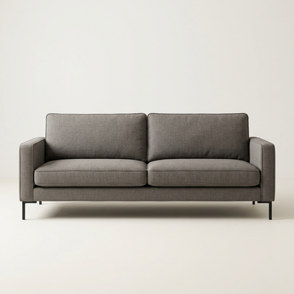 ARCADIA Modern Minimalist 3-Seater Fabric Sofa - Studio View