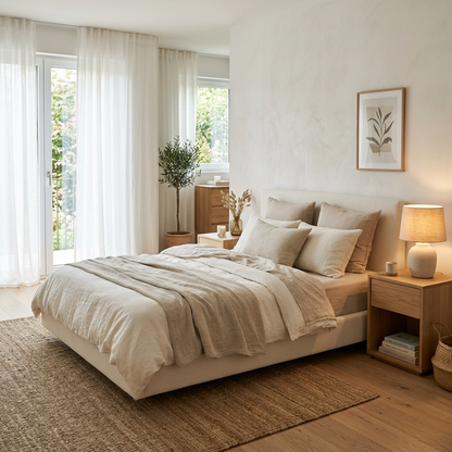 SERENE Platform Bed Master Bedroom Lifestyle Setting