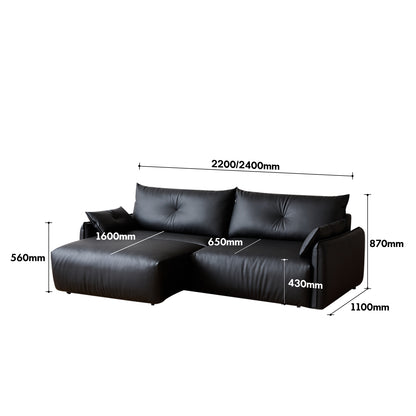 Modern Genuine Leather Electric Recliner 3 Seater Sofa EVENA - view 3