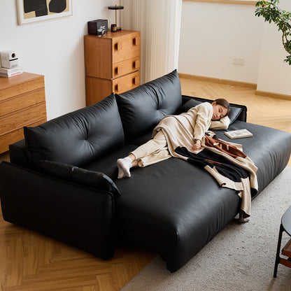 Modern Genuine Leather Electric Recliner 3 Seater Sofa EVENA - view 5