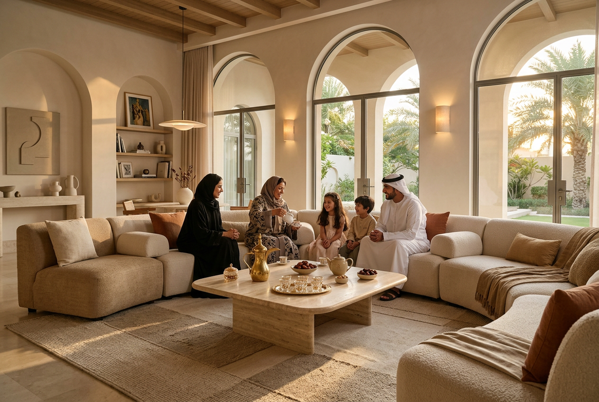 Modern Majlis & Warm Hospitality Living