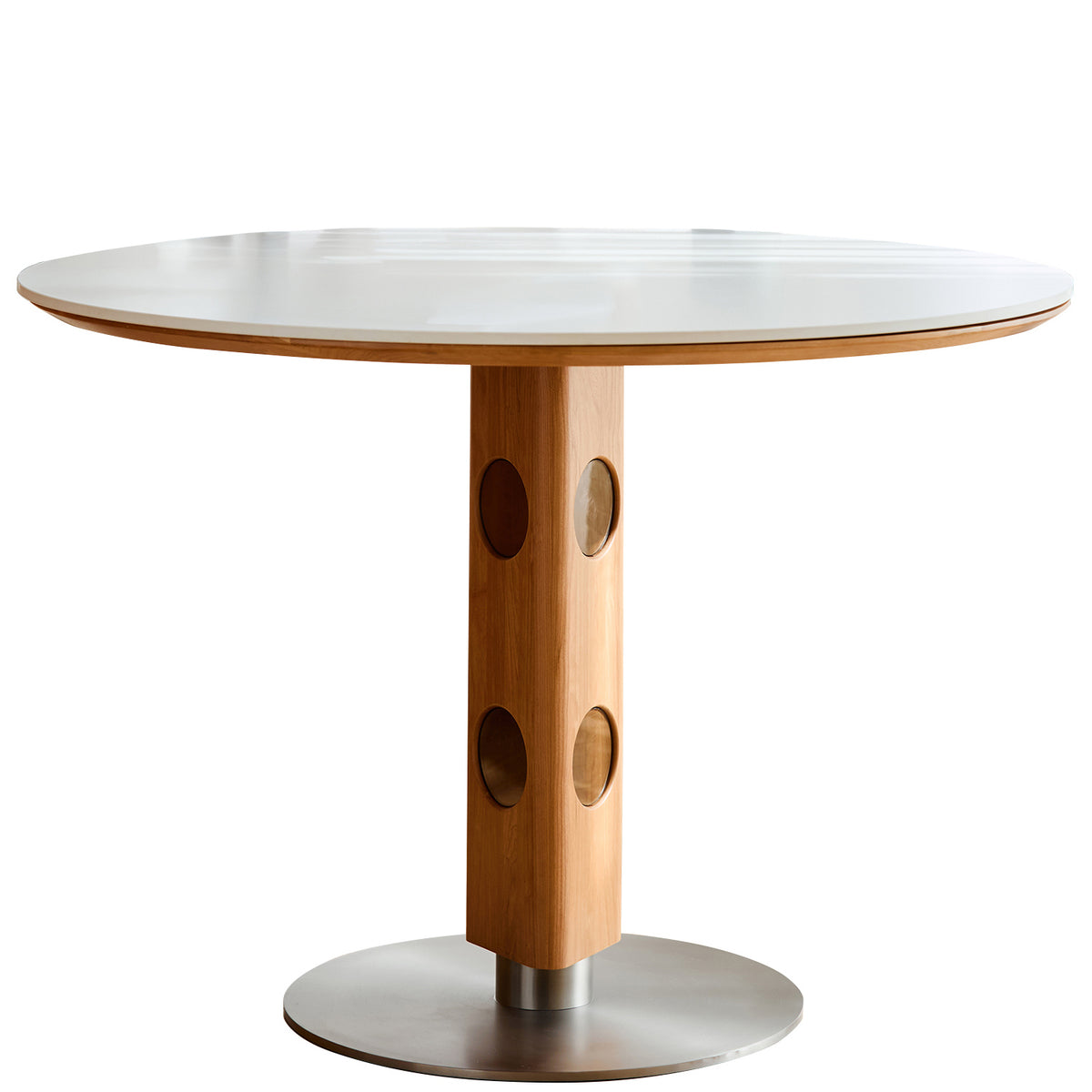 Scandinavian Cherry Wood Round Dining Table TIMELESS - view 2