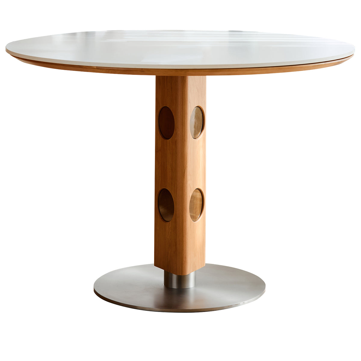 Scandinavian Cherry Wood Round Dining Table TIMELESS - D950*H750mm