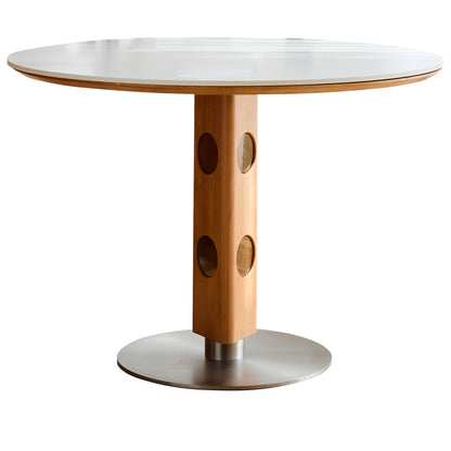 Scandinavian Cherry Wood Round Dining Table TIMELESS - D1100*H750mm