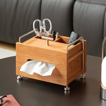 Scandinavian Cherry Wood Tissue Box SORT