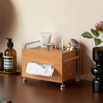 Scandinavian Cherry Wood Tissue Box SORT - view 6