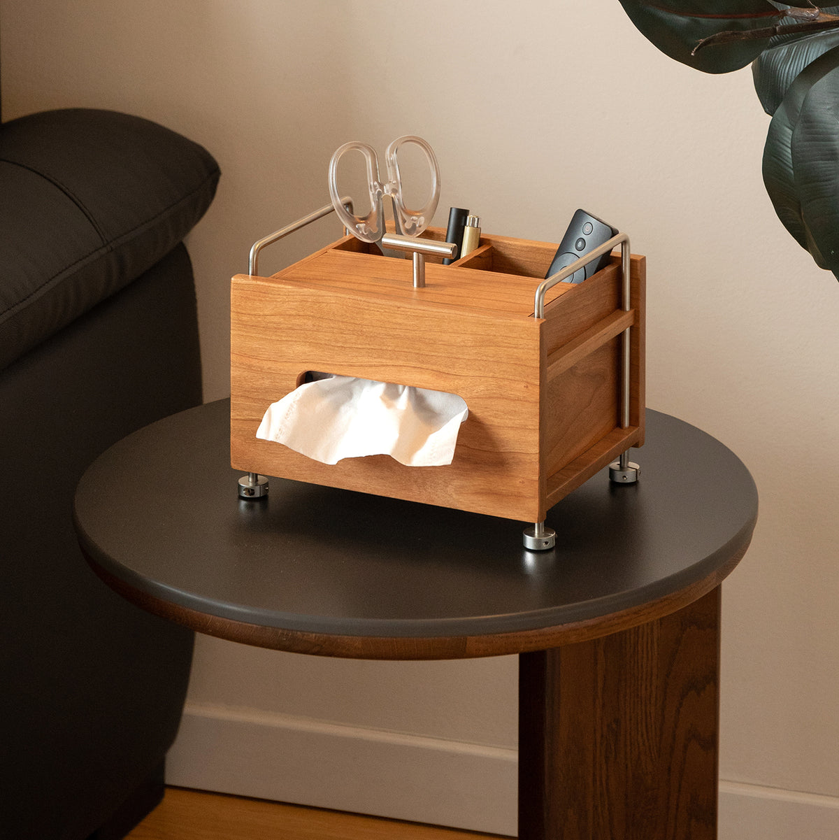 Scandinavian Cherry Wood Tissue Box SORT - view 8