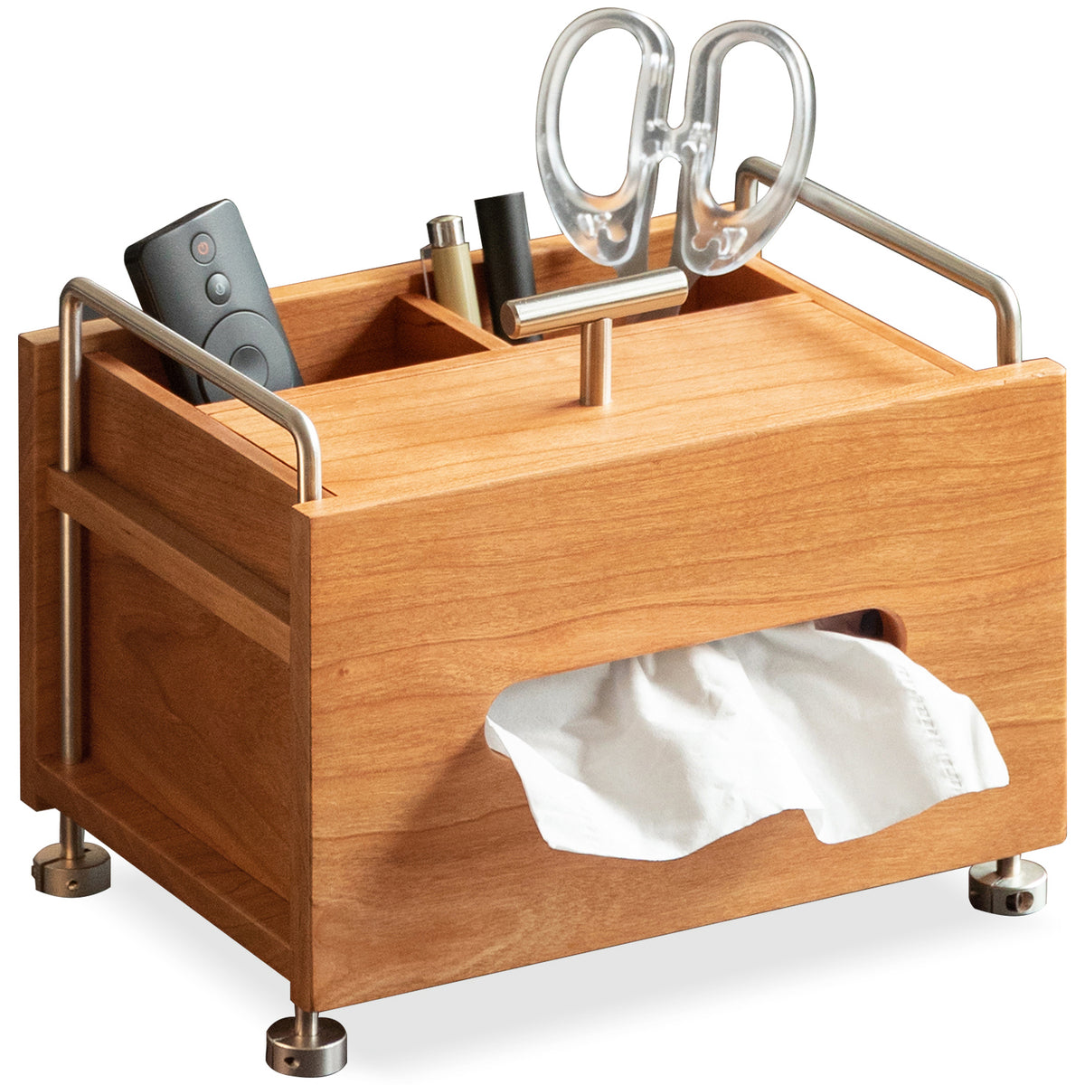 Scandinavian Cherry Wood Tissue Box SORT -